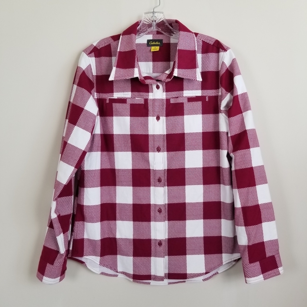 Cabela's Checked Chamois Shirt Medium NWOT